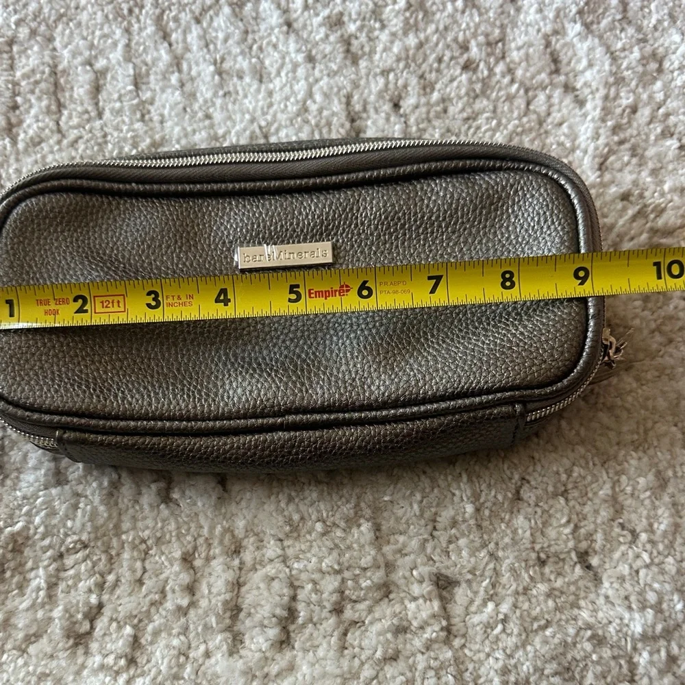 bareMinerals Metallic Gray Cosmetic Pouch
